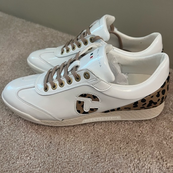 Duca Del Cosma King Cheetah Golf Shoe, white/leopard, 39, NWT - Picture 5 of 8
